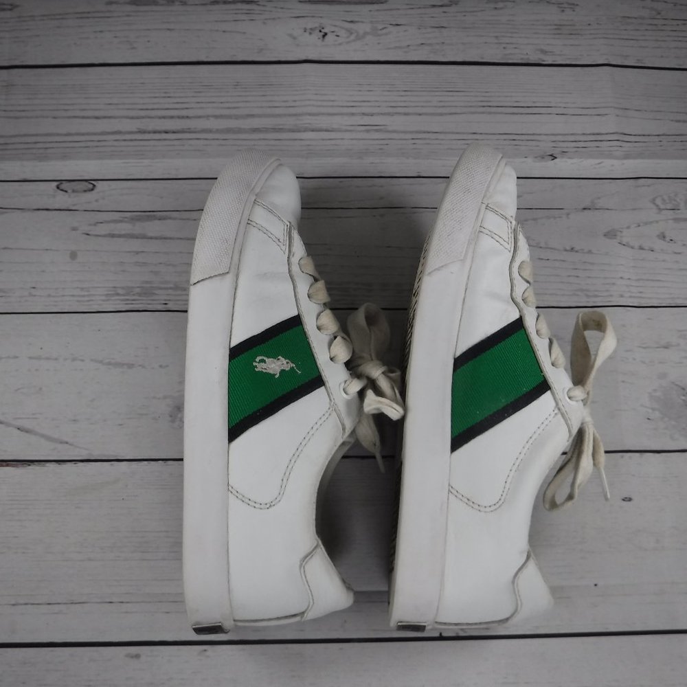 Polo by ralph lauren green & white sneaker  2 1/2 - Picture 6 of 13
